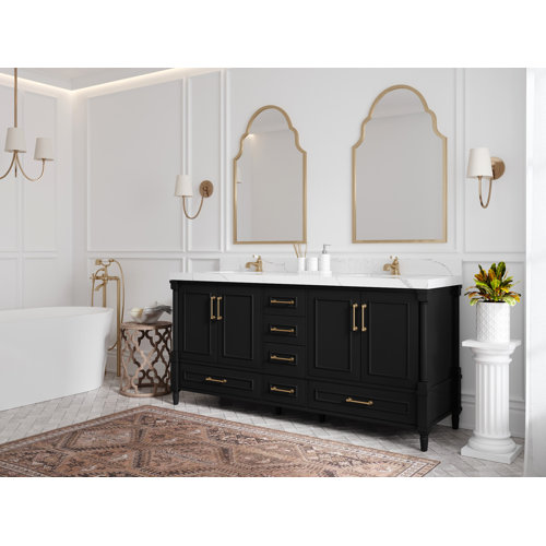 Willow Collections Aberdeen 72'' Double Bathroom Vanity with Top Wayfair
